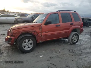 2002 Jeep Liberty Limited with VIN 1J4GL58K22W192296, listed as a Copart auction lot 43618185 with 69,679 mi miles and Salvage Title. Bid and sale history available at carsss.com. Image 1.