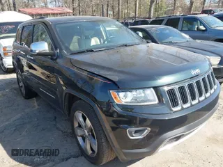 2014 Jeep Grand Cherokee Limited with VIN 1C4RJEBGXEC389361, listed as a IAAI auction lot 41772366 with 122,473 mi miles. Bid and sale history available at carsss.com. Image 1.