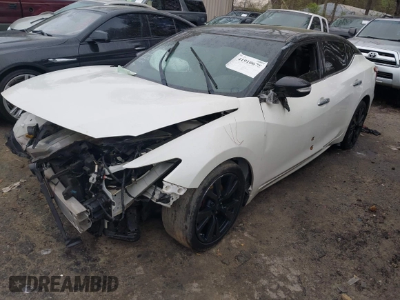 2017 Nissan Maxima Platinum with VIN 1N4AA6AP2HC412534, listed as a IAAI auction lot 41910678 with 140,675 mi miles and . Bid and sale history available at DreamBid. Image 2.