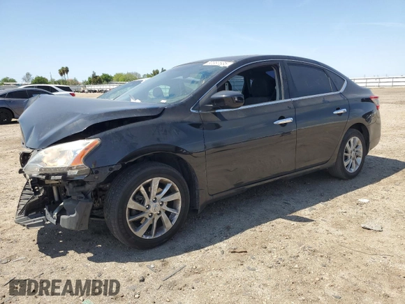 2015 Nissan Sentra SV with VIN 3N1AB7AP0FY212711, listed as a Copart auction lot 52387635 with 153,707 mi miles and Salvage Title. Bid and sale history available at carsss.com. Image 1.