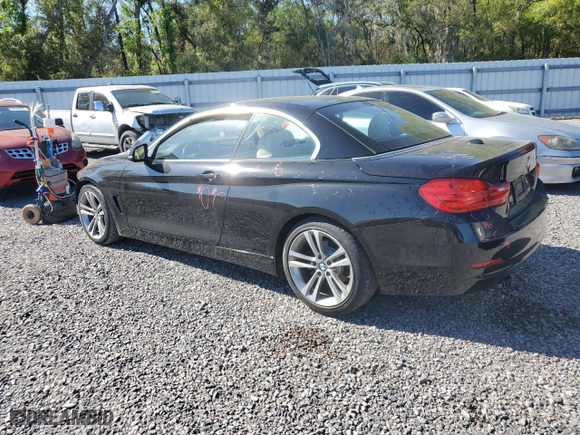 2016 BMW 4 Series 428i with VIN WBA3V7C52G5A25848, listed as a Copart auction lot 47838585 with 47,587 mi miles and Salvage Title. Bid and sale history available at carsss.com. Image 2.