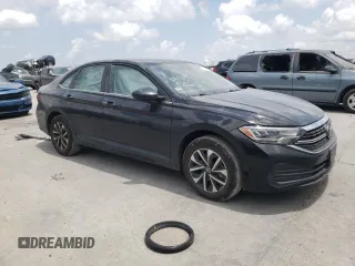 2023 Volkswagen Jetta S with VIN 3VW5M7BU3PM041925, listed as a Copart auction lot 57807805 with 16,730 mi miles and Salvage title. Bid and sale history available at DreamBid. Image 4.
