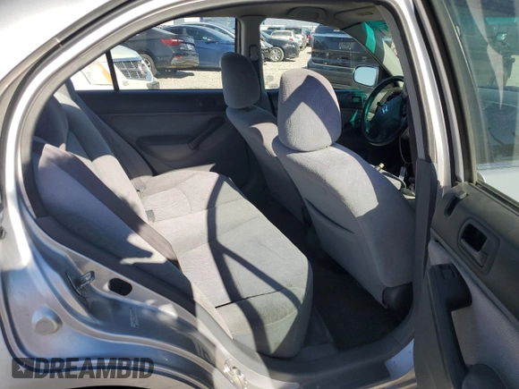 2001 Honda Civic EX with VIN 1HGES25701L024687, listed as a Copart auction lot 72632924 with 201,810 mi miles and Salvage Title. Bid and sale history available at carsss.com. Image 10.