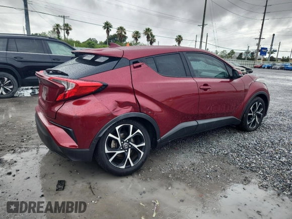 2018 Toyota C-HR XLE z VIN NMTKHMBX4JR007548, wystawiony jako Copart lot #59795215 z przebiegiem 91 407 mil mil oraz Szkoda całkowita • Salvage title. Historia ofert i sprzedaży dostępna na DreamBid. Obrazek 3.