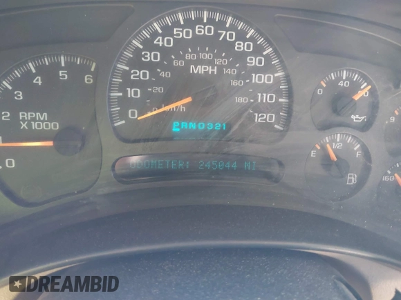 2004 Chevrolet Tahoe LT z VIN 1GNEC13ZX4R166600, wystawiony jako IAAI lot #41728301 z przebiegiem 245 044 mil mil oraz . Historia ofert i sprzedaży dostępna na DreamBid. Obrazek 7.