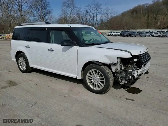 2019 Ford Flex SEL with VIN 2FMHK6C89KBA37613, listed as a Copart auction lot 50205265 with 91,157 mi miles and Salvage Title. Bid and sale history available at carsss.com. Image 12.