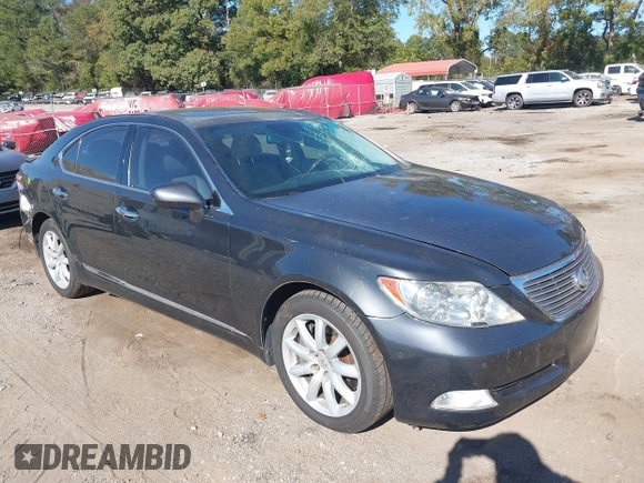 2009 Lexus LS 460 with VIN JTHCL46FX95002294, listed as a IAAI auction lot 40638639 with 227,657 mi miles and . Bid and sale history available at DreamBid. Image 1.