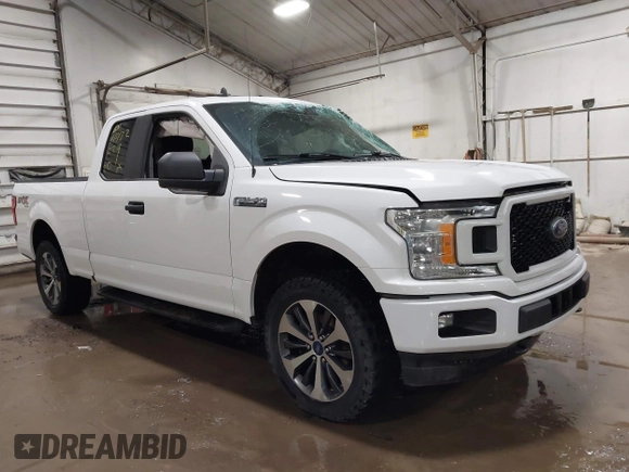 2020 Ford F-150 XL with VIN 1FTEX1EP6LFB29794, listed as a IAAI auction lot 41422229 with 105,388 mi miles. Bid and sale history available at carsss.com. Image 1.