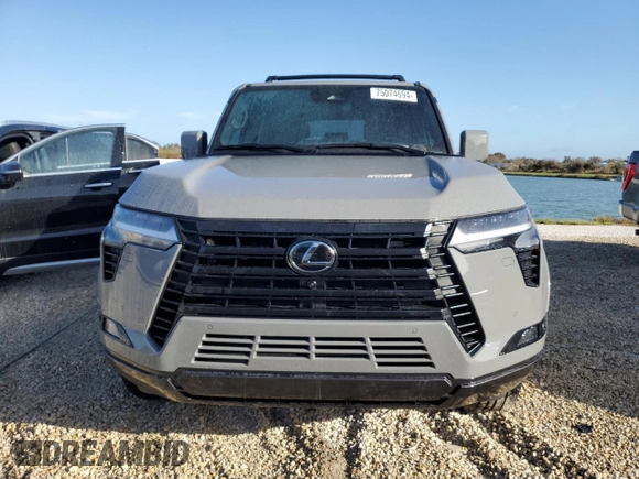 2024 Lexus GX 550 Luxury with VIN JTJVBCDX2R5009711, listed as a Copart auction lot 75074694 with 1,598 mi miles and Salvage title. Bid and sale history available at DreamBid. Image 5.