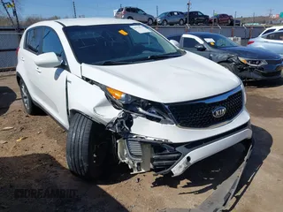 2016 Kia Sportage LX with VIN KNDPBCAC9G7872861, listed as a IAAI auction lot 41772819 with 117,540 mi miles and . Bid and sale history available at carsss.com. Image 1.