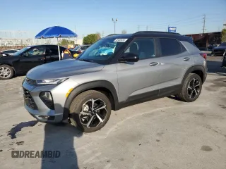 2023 Chevrolet TrailBlazer RS with VIN KL79MTSLXPB113843, listed as a Copart auction lot 49400855 with 27,595 mi miles and Salvage Title. Bid and sale history available at DreamBid. Image 1.