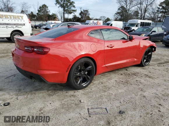 2022 Chevrolet Camaro 2LT with VIN 1G1FD1RS7N0130785, listed as a Copart auction lot 38725894 with 16,497 mi miles. Bid and sale history available at carsss.com. Image 3.