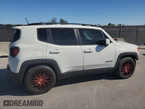2017 Jeep Renegade Latitude with VIN ZACCJABB7HPG43613, listed as a Copart auction lot 50196975 with 107,434 mi miles and Salvage Title. Bid and sale history available at carsss.com. Image 3.