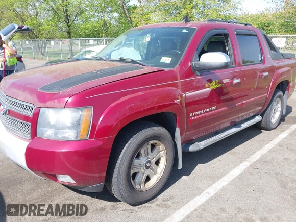 2007 Chevrolet Avalanche LTZ with VIN 3GNFK12327G257739, listed as a IAAI auction lot 42159715 with 224,306 mi miles. Bid and sale history available at carsss.com. Image 2.