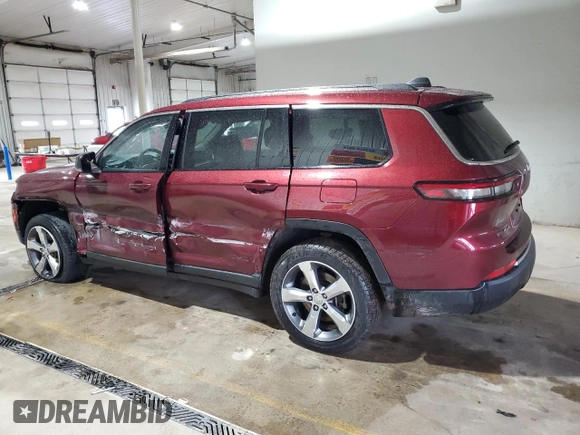 2021 Jeep Grand Cherokee Limited with VIN 1C4RJKBG1M8173351, listed as a Copart auction lot 56490185 with 46,604 mi miles and Salvage Title. Bid and sale history available at DreamBid. Image 2.