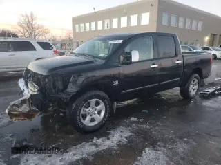 2004 Nissan Titan LE with VIN 1N6AA07B24N572038, listed as a Copart auction lot 41628165 with 213,473 mi miles and Clean Title. Bid and sale history available at carsss.com. Image 1.