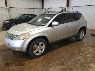 2004 Nissan Murano SE z VIN JN8AZ08W04W328819, wystawiony jako Copart lot #52558075 z przebiegiem 171 641 mil mil oraz Szkoda całkowita • Salvage title. Historia ofert i sprzedaży dostępna na DreamBid. Obrazek 1.