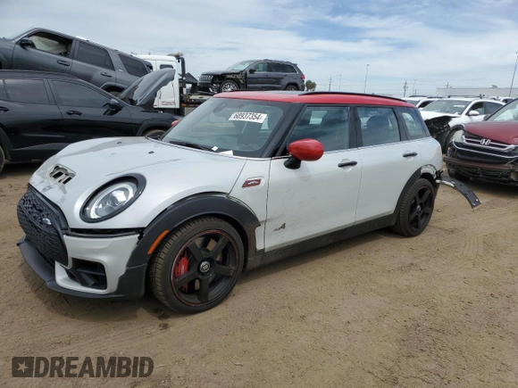 2020 MINI Clubman John Cooper Works with VIN WMWJZ9C06L2N05847, listed as a Copart auction lot 68937354 with 39,169 mi miles and Salvage Title. Bid and sale history available at carsss.com. Image 1.