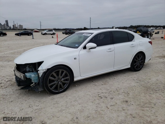 2015 Lexus GS 350 with VIN JTHBE1BL1FA000565, listed as a Copart auction lot 44834825 with 128400 miles and Salvage Title. Bid and sale history available at carsss.com. Image 1.