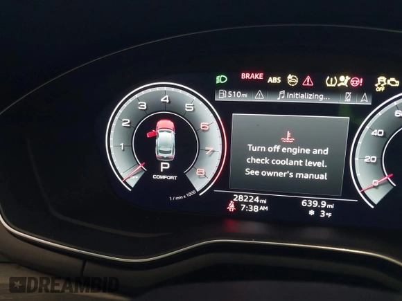 2022 Audi A5 Sportback Premium Plus z VIN WAUCBCF57NA005917, wystawiony jako IAAI lot #41362046 z przebiegiem 28 224 mil mil oraz . Historia ofert i sprzedaży dostępna na DreamBid. Obrazek 7.