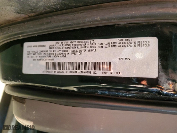 2005 Subaru Baja (Natl) Sport with VIN 4S4BT62C257100265, listed as a Copart auction lot 45556505 with NaN miles and Clean Title. Bid and sale history available at carsss.com. Image 12.