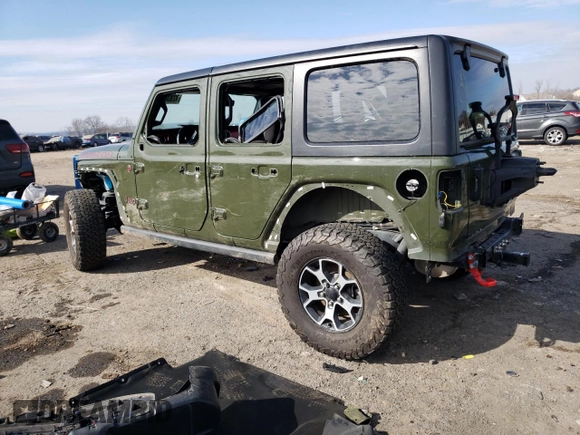 2022 Jeep Wrangler Unlimited Rubicon with VIN 1C4HJXFG5NW218596, listed as a Copart auction lot 42034614 with 40,085 mi miles and Salvage title. Bid and sale history available at DreamBid. Image 2.