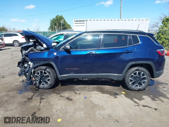2020 Jeep Compass Trailhawk with VIN 3C4NJDDB1LT106549, listed as a IAAI auction lot 41885628 with 98,374 mi miles and . Bid and sale history available at DreamBid. Image 14.