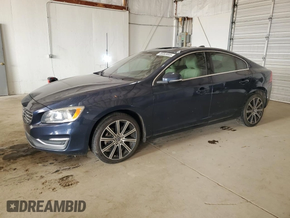 2015 Volvo S60 T6 Drive-E with VIN YV149MFK2F1341338, listed as a Copart auction lot 46083085 with 97,766 mi miles and Salvage Title. Bid and sale history available at carsss.com. Image 1.