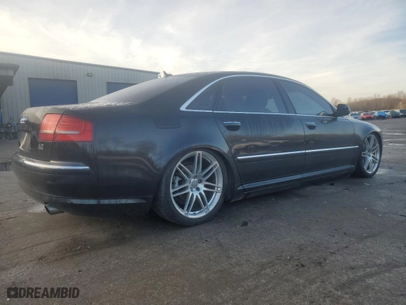 2009 Audi A8 L 4.2L with VIN WAUMV94E59N001610, listed as a Copart auction lot 85140274 with 116,332 mi miles and Salvage Title. Bid and sale history available at carsss.com. Image 3.