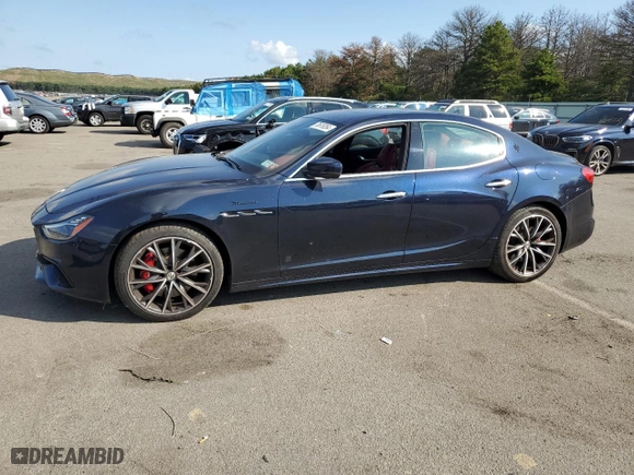 2022 Maserati Ghibli Modena Q4 with VIN ZAM57YTM7N1388954, listed as a Copart auction lot 70619264 with 24,909 mi miles and Salvage Title. Bid and sale history available at carsss.com. Image 1.
