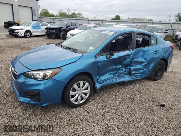 2019 Subaru Impreza with VIN 4S3GKAA68K3604009, listed as a Copart auction lot 57724435 with 44,317 mi miles and Salvage title. Bid and sale history available at DreamBid. Image 1.