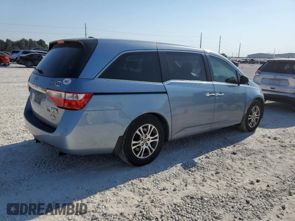 2011 Honda Odyssey EX-L with VIN 5FNRL5H63BB098207, listed as a Copart auction lot 75200284 with 191,504 mi miles and Salvage Title. Bid and sale history available at DreamBid. Image 3.