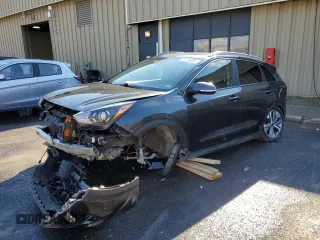 2022 Kia Niro EV S with VIN KNDCC3LGXN5160606, listed as a Copart auction lot 43661375 with 66,093 mi miles and Salvage Title. Bid and sale history available at carsss.com. Image 1.