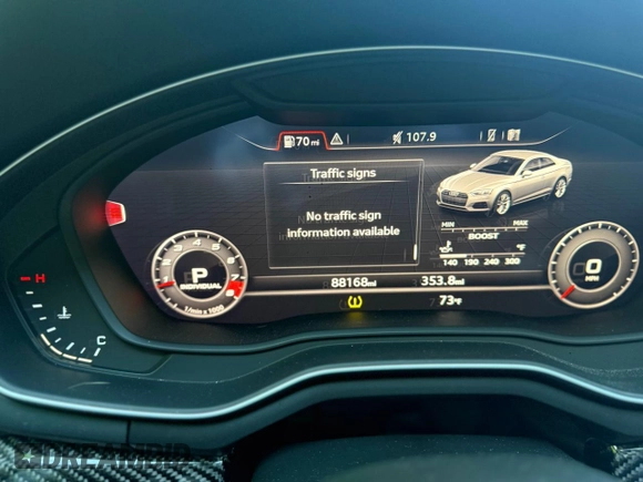 2018 Audi RS 5 z VIN WUAPWAF50JA904659, wystawiony jako Copart lot #57560835 z przebiegiem 88 168 mil mil oraz Tytuł czysty. Historia ofert i sprzedaży dostępna na DreamBid. Obrazek 8.