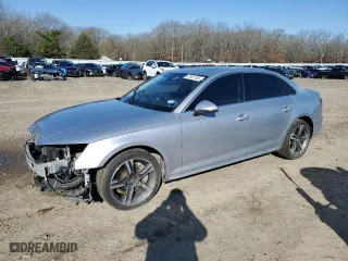 2018 Audi A4 Premium Plus with VIN WAUENAF44JA078622, listed as a Copart auction lot 47981155 with 82,519 mi miles and Salvage Title. Bid and sale history available at carsss.com. Image 1.