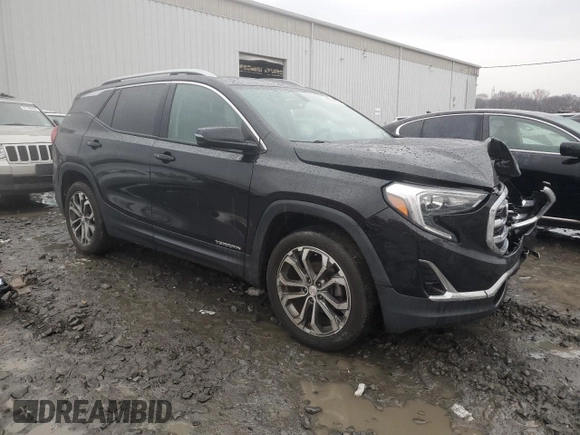 2018 GMC Terrain SLT with VIN 3GKALPEV2JL338226, listed as a Copart auction lot 82386644 with 92,284 mi miles and Salvage Title. Bid and sale history available at DreamBid. Image 4.