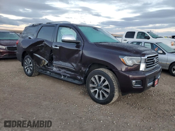 2019 Toyota Sequoia Limited with VIN 5TDJY5G17KS172230, listed as a Copart auction lot 84038674 with 39,992 mi miles and Salvage Title. Bid and sale history available at carsss.com. Image 4.