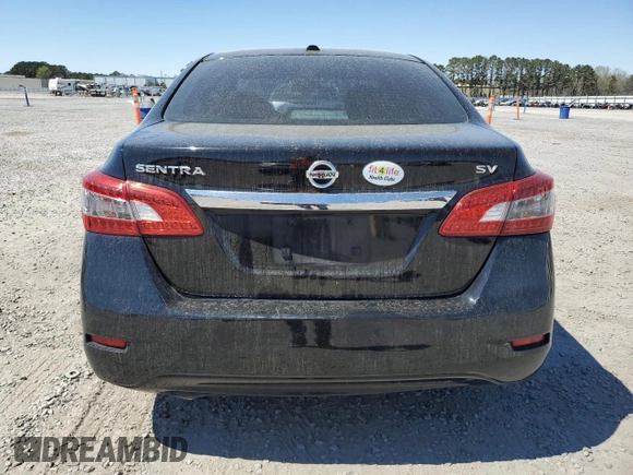 2015 Nissan Sentra SV with VIN 3N1AB7AP8FY225769, listed as a Copart auction lot 50708905 with 163,815 mi miles and Salvage Title. Bid and sale history available at carsss.com. Image 6.