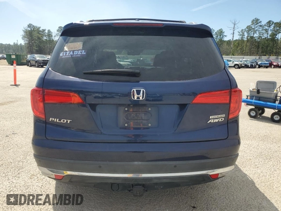 2017 Honda Pilot Touring with VIN 5FNYF6H91HB015580, listed as a Copart auction lot 47575165 with 78,665 mi miles and Clean Title. Bid and sale history available at carsss.com. Image 6.