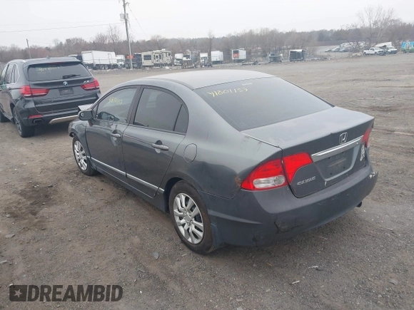 2011 Honda Civic LX with VIN 19XFA1F5XBE024168, listed as a IAAI auction lot 41801157 with 173,340 mi miles and . Bid and sale history available at DreamBid. Image 3.