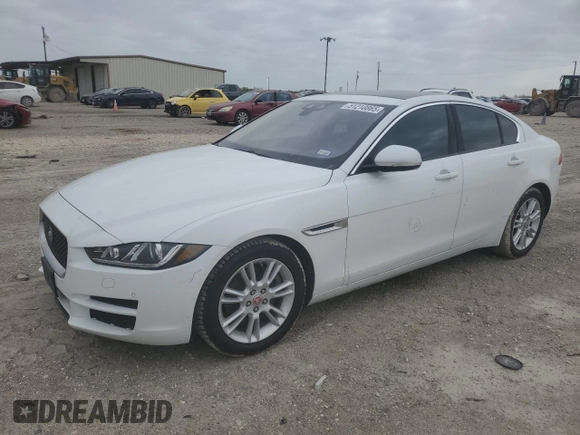 2018 Jaguar XE 25t Premium with VIN SAJAD4FX0JCP26463, listed as a Copart auction lot 51210865 with 81,796 mi miles and Salvage Title. Bid and sale history available at carsss.com. Image 1.