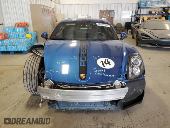2016 Porsche 718 Cayman z VIN WP0AA2A85GK171844, wystawiony jako Copart lot #56151195 z przebiegiem 46 652 mil mil oraz Szkoda całkowita • Salvage title. Historia ofert i sprzedaży dostępna na DreamBid. Obrazek 5.