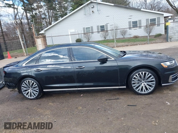 2019 Audi A8 L with VIN WAU8DAF84KN019115, listed as a IAAI auction lot 41856931 with 84,387 mi miles. Bid and sale history available at carsss.com. Image 14.
