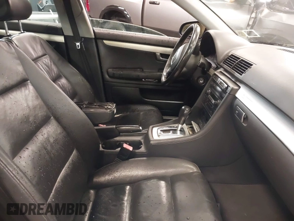 2006 Audi A4 2.0T with VIN WAUDF78E26A015544, listed as a IAAI auction lot 41573089 with 114,924 mi miles and . Bid and sale history available at DreamBid. Image 5.