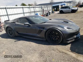 2017 Chevrolet Corvette Grand Sport 1LT with VIN 1G1YW2D79H5106328, listed as a Copart auction lot 49966725 with 26,413 mi miles and Salvage Title. Bid and sale history available at carsss.com. Image 4.