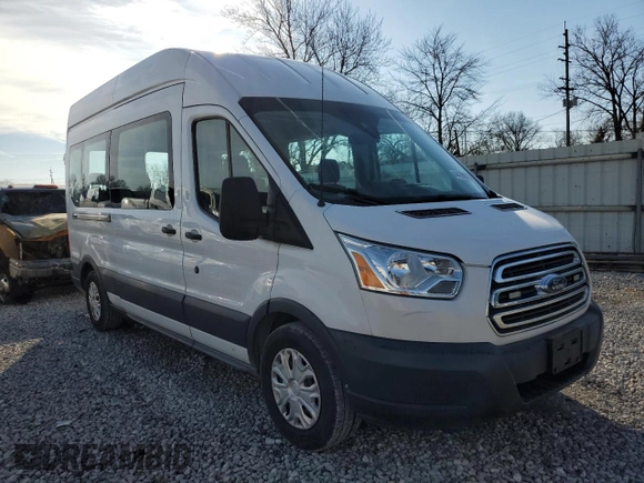 2017 Ford Transit Passenger XL with VIN 1FBAX2XG9HKA16734, listed as a Copart auction lot 44438005 with 34,029 mi miles and Salvage Title. Bid and sale history available at carsss.com. Image 4.