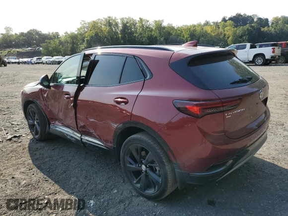 2021 Buick Envision Preferred with VIN LRBFZMR46MD109752, listed as a Copart auction lot 69614944 with 23,800 mi miles and Salvage Title. Bid and sale history available at DreamBid. Image 2.