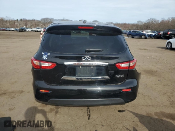 2015 Infiniti QX60 with VIN 5N1AL0MMXFC542315, listed as a Copart auction lot 51529225 with 128,459 mi miles and Salvage Title. Bid and sale history available at carsss.com. Image 6.