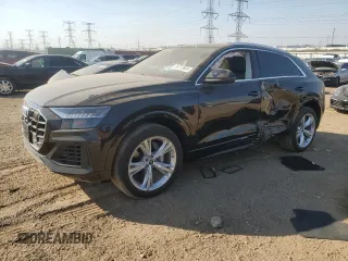 2023 Audi Q8 Premium Plus with VIN WA1BVBF19PD018659, listed as a Copart auction lot 76772804 with 15,102 mi miles and Salvage title. Bid and sale history available at DreamBid. Image 1.