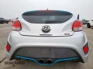 2016 Hyundai Veloster Turbo with VIN KMHTC6AE1GU293410, listed as a Copart auction lot 54422555 with 61,133 mi miles and Salvage title. Bid and sale history available at DreamBid. Image 6.